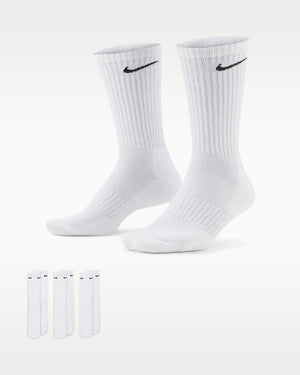 NIKE EVERYDAY CUSHIONED SX7664-100 SOCKS CREW TRAINING (M)