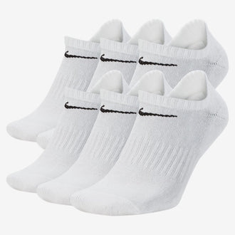 NIKE U NK EVERYDAY CUSH NS 6PR 132 SX7675-100 SOCKS ANKLE TRAINING (M)
