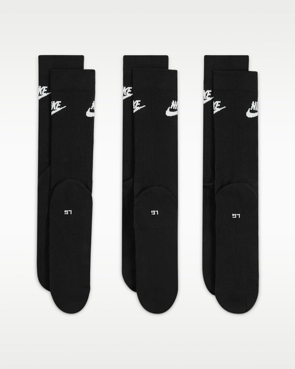 NIKE U NK NSW EVERYDAY ESSENTIAL CR DX5025-010 SOCKS CREW CASUAL (U)