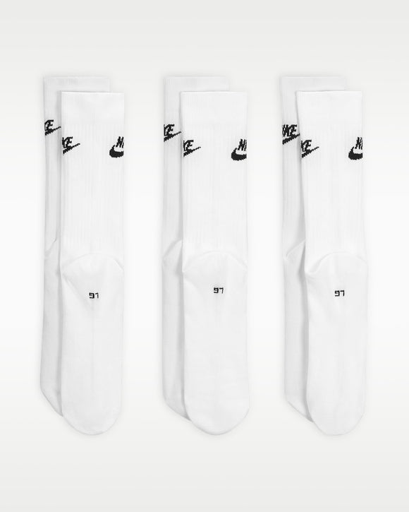 NIKE U NK NSW EVERYDAY ESSENTIAL CR DX5025-100 SOCKS CREW CASUAL (U)