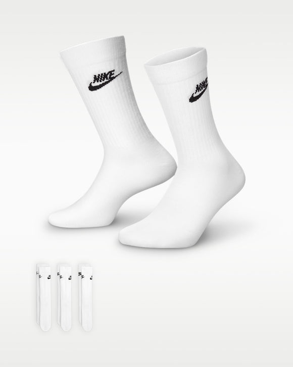 NIKE U NK NSW EVERYDAY ESSENTIAL CR DX5025-100 SOCKS CREW CASUAL (U)