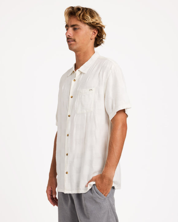 BILLABONG SUNDAYS JACQUARD SS ABYWT00235-OFW SHIRT SHORT SLEEVE (M)