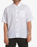 BILLABONG SCRIPT PRINT  WVTP WHT ABYWT00284-WHT SHIRT SHORT SLEEVE (M)-1