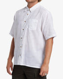 BILLABONG SCRIPT PRINT  WVTP WHT ABYWT00284-WHT SHIRT SHORT SLEEVE (M)-3