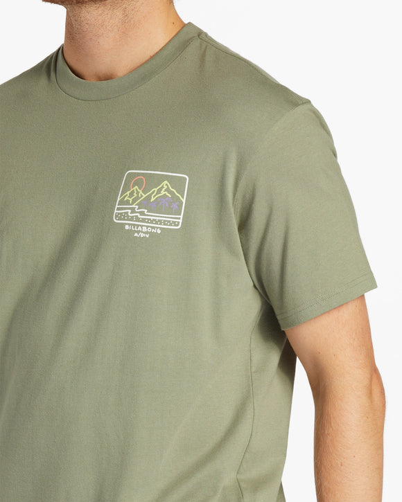 BILLABONG SHINE SS ABYZT02224-SAG T-SHIRT SHORT SLEEVE (M)