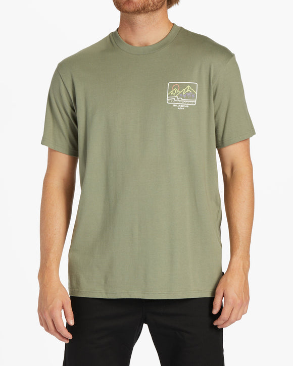 BILLABONG SHINE SS ABYZT02224-SAG T-SHIRT SHORT SLEEVE (M)