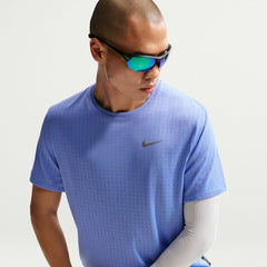 NIKE AS M NK DF BREATHE MILER SS TO HJ4182-494 T-SHIRT SHORT SLEEVE RUNNING (M)