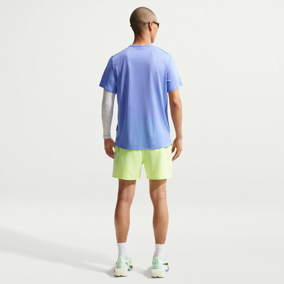 NIKE AS M NK DF BREATHE MILER SS TO HJ4182-494 T-SHIRT SHORT SLEEVE RUNNING (M)