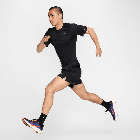 NIKE AS M NK DFADV STRIDE SS TOP HV5204-010 T-SHIRT SHORT SLEEVE RUNNING (M)