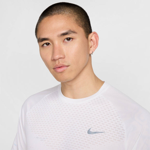 NIKE AS M NK DFADV STRIDE SS TOP HV5204-100 T-SHIRT SHORT SLEEVE RUNNING (M)