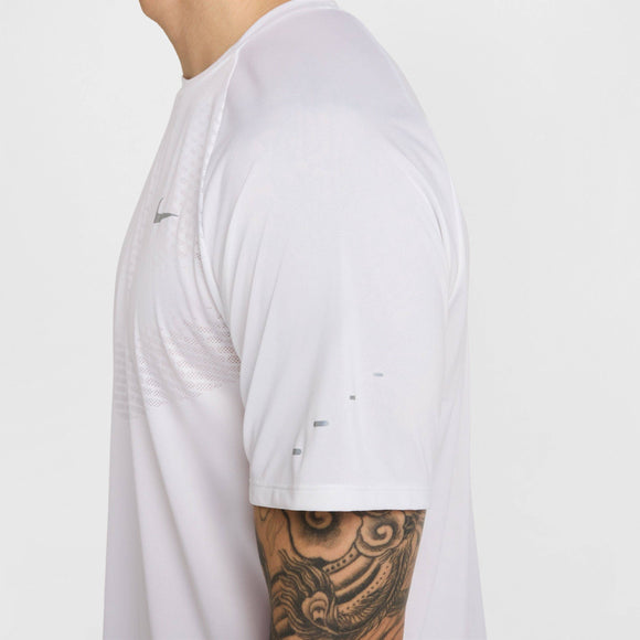 NIKE AS M NK DFADV STRIDE SS TOP HV5204-100 T-SHIRT SHORT SLEEVE RUNNING (M)