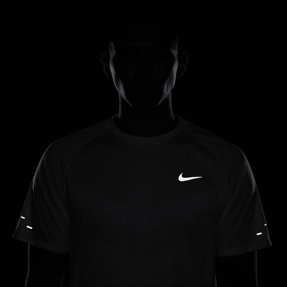 NIKE AS M NK DFADV STRIDE SS TOP HV5204-100 T-SHIRT SHORT SLEEVE RUNNING (M)