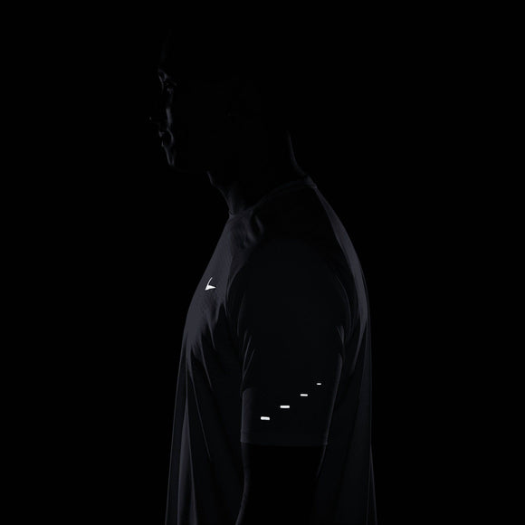 NIKE AS M NK DFADV STRIDE SS TOP HV5204-100 T-SHIRT SHORT SLEEVE RUNNING (M)