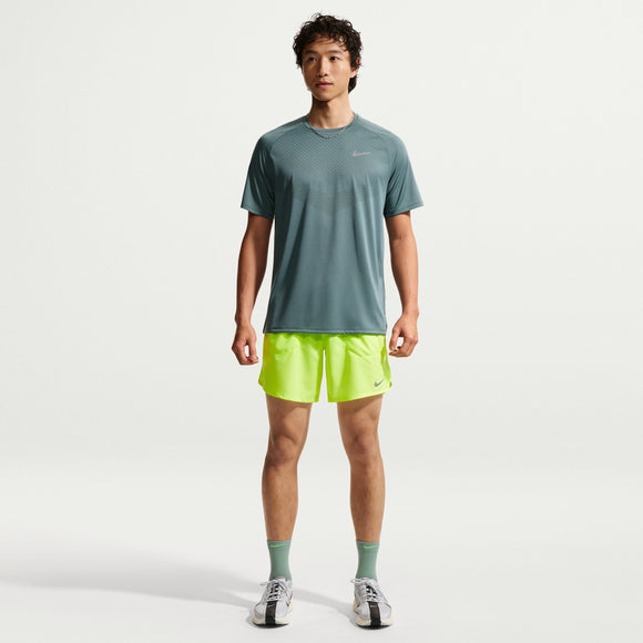 NIKE AS M NK DFADV STRIDE SS TOP HV5204-382 T-SHIRT SHORT SLEEVE RUNNING (M)