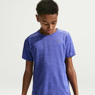 NIKE K NK DF MILER SS TOP IF2425-430 T-SHIRT SHORT SLEEVE TRAINING (YB)