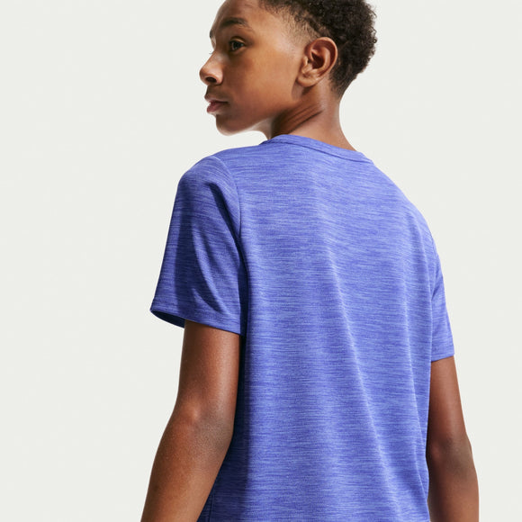 NIKE K NK DF MILER SS TOP IF2425-430 T-SHIRT SHORT SLEEVE TRAINING (YB)