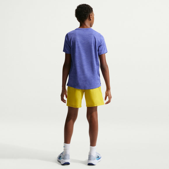 NIKE K NK DF MILER SS TOP IF2425-430 T-SHIRT SHORT SLEEVE TRAINING (YB)