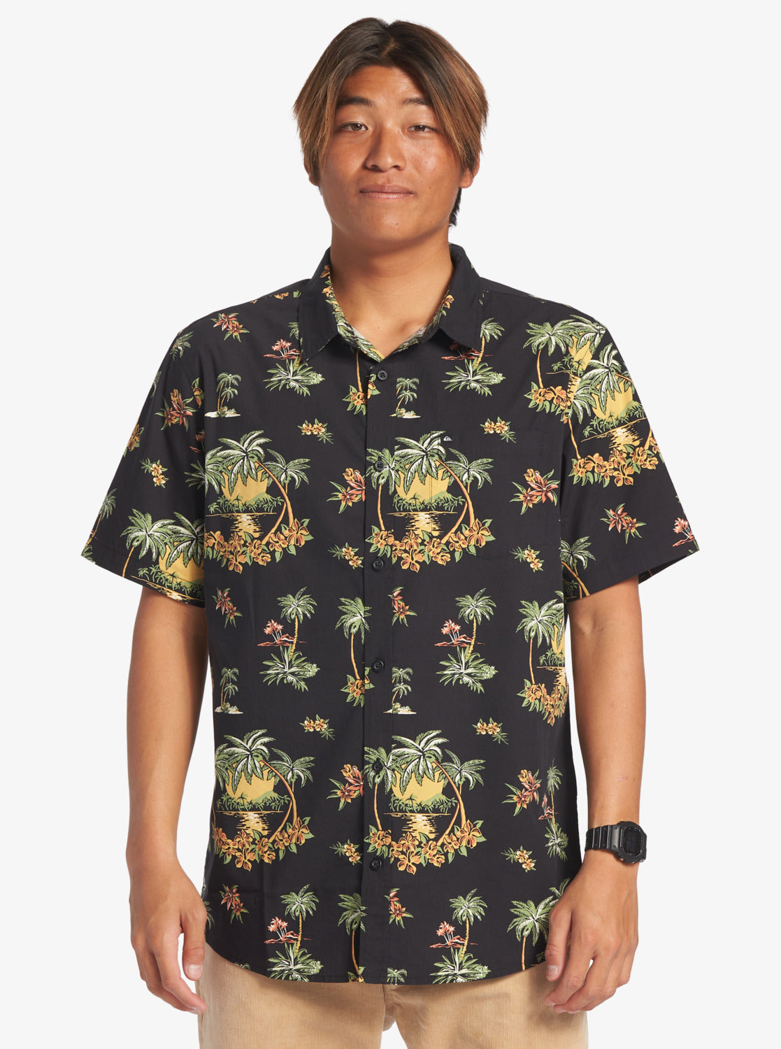 QUIKSILVER PALM SPRITZ AQYWT03296-KVJ9 SHIRT SHORT SLEEVE (M)