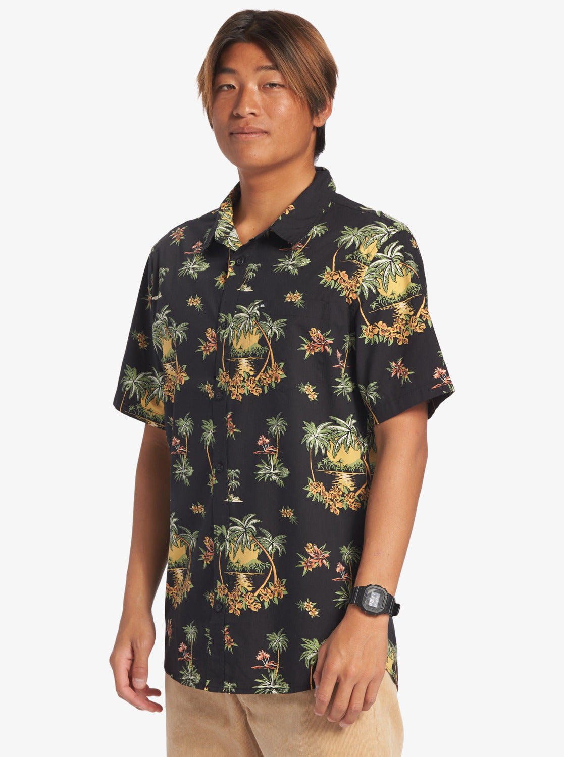 QUIKSILVER PALM SPRITZ AQYWT03296-KVJ9 SHIRT SHORT SLEEVE (M)