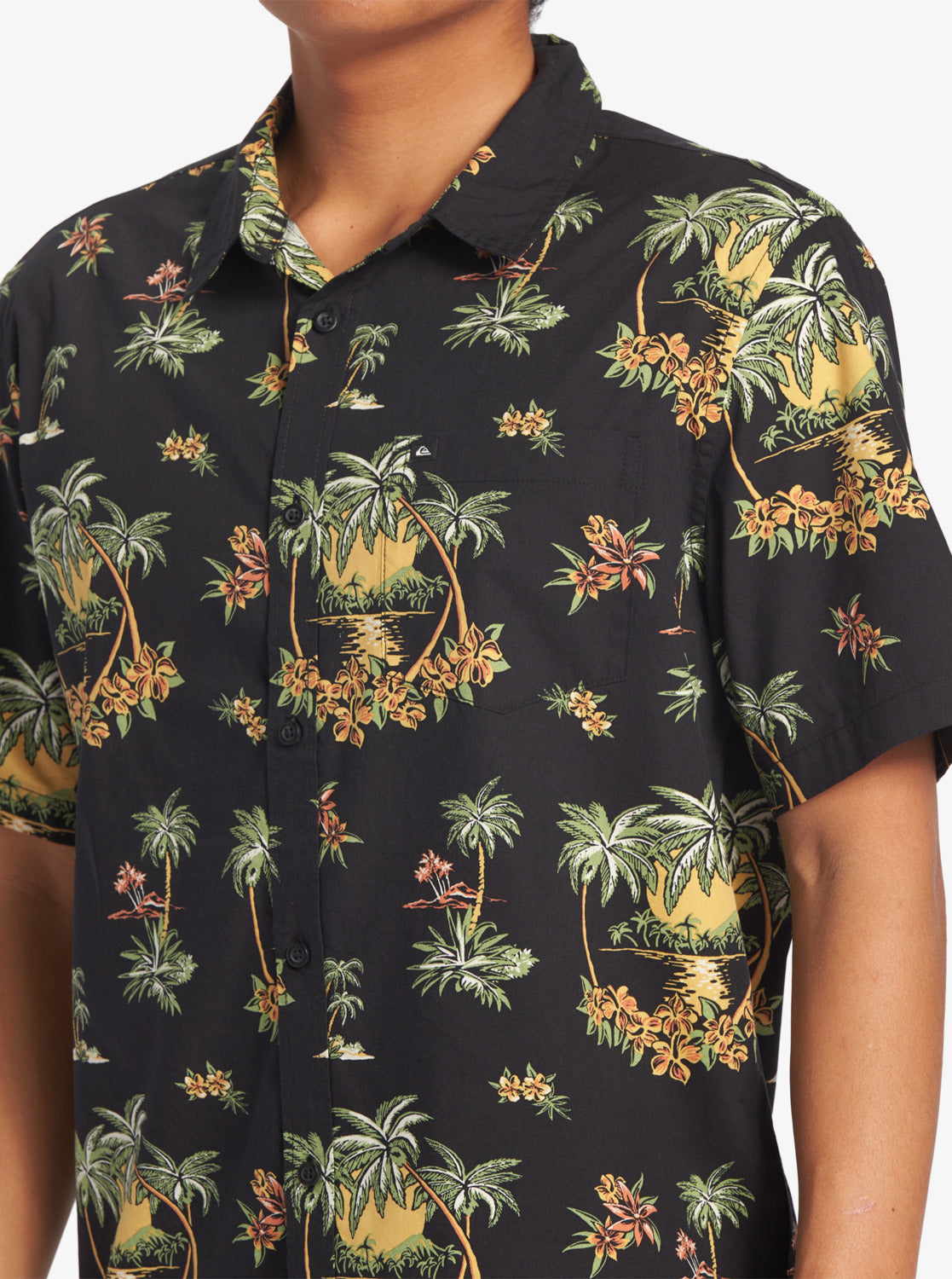 QUIKSILVER PALM SPRITZ AQYWT03296-KVJ9 SHIRT SHORT SLEEVE (M)