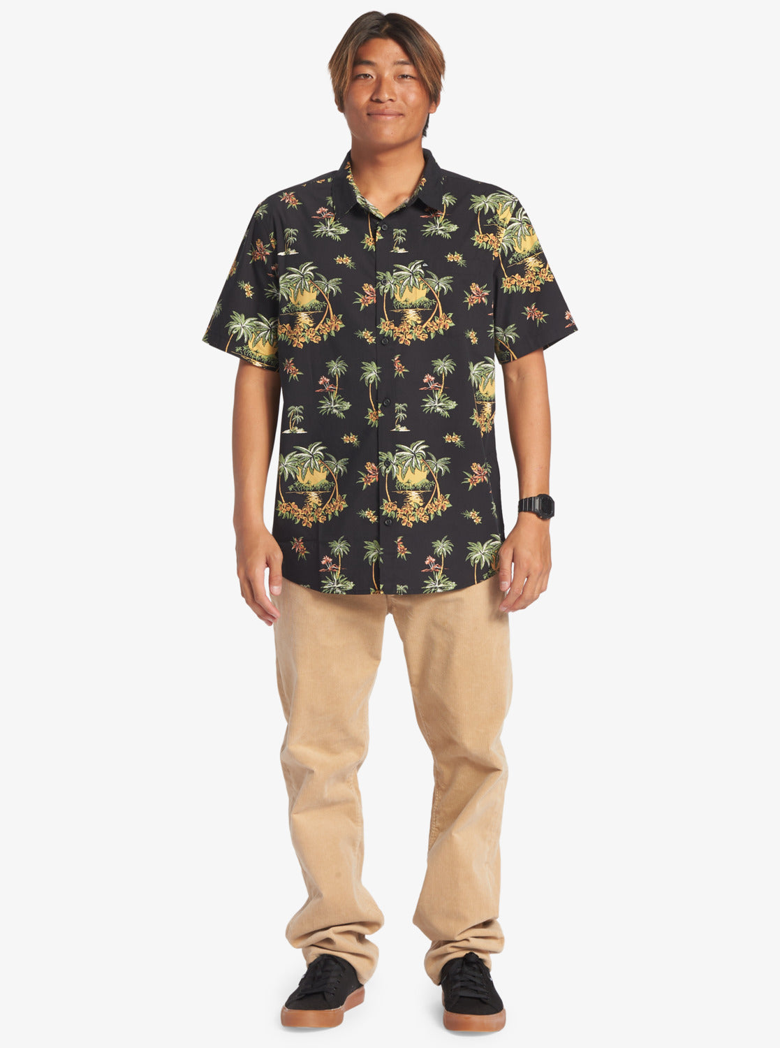 QUIKSILVER PALM SPRITZ AQYWT03296-KVJ9 SHIRT SHORT SLEEVE (M)