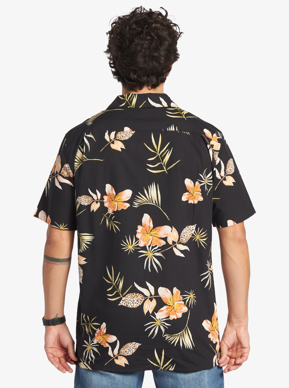 QUIKSILVER TROPICAL FLORAL AQYWT03297-KVJ9 SHIRT SHORT SLEEVE (M)