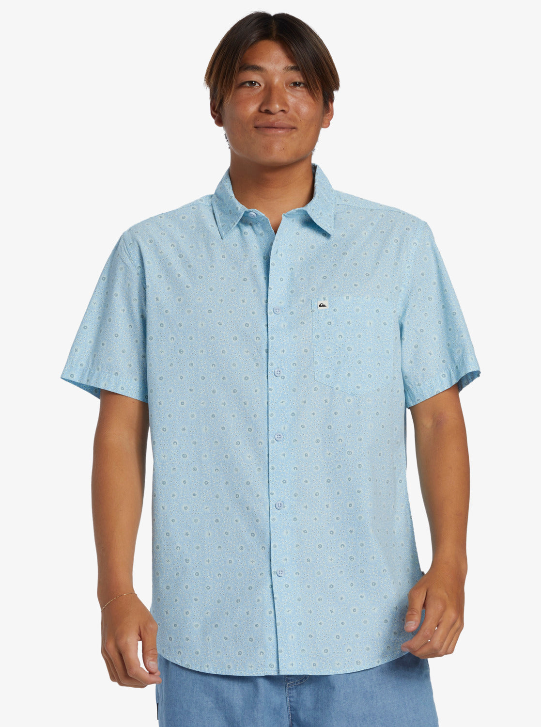 QUIKSILVER APERO ORGANIC CLASSIC SS AQYWT03314-BFT7 SHIRT SHORT SLEEVE (M)