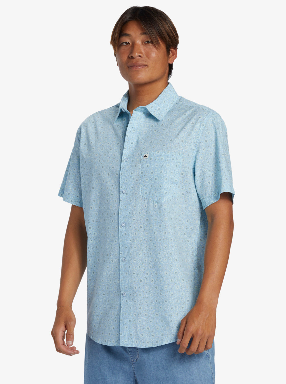 QUIKSILVER APERO ORGANIC CLASSIC SS AQYWT03314-BFT7 SHIRT SHORT SLEEVE (M)