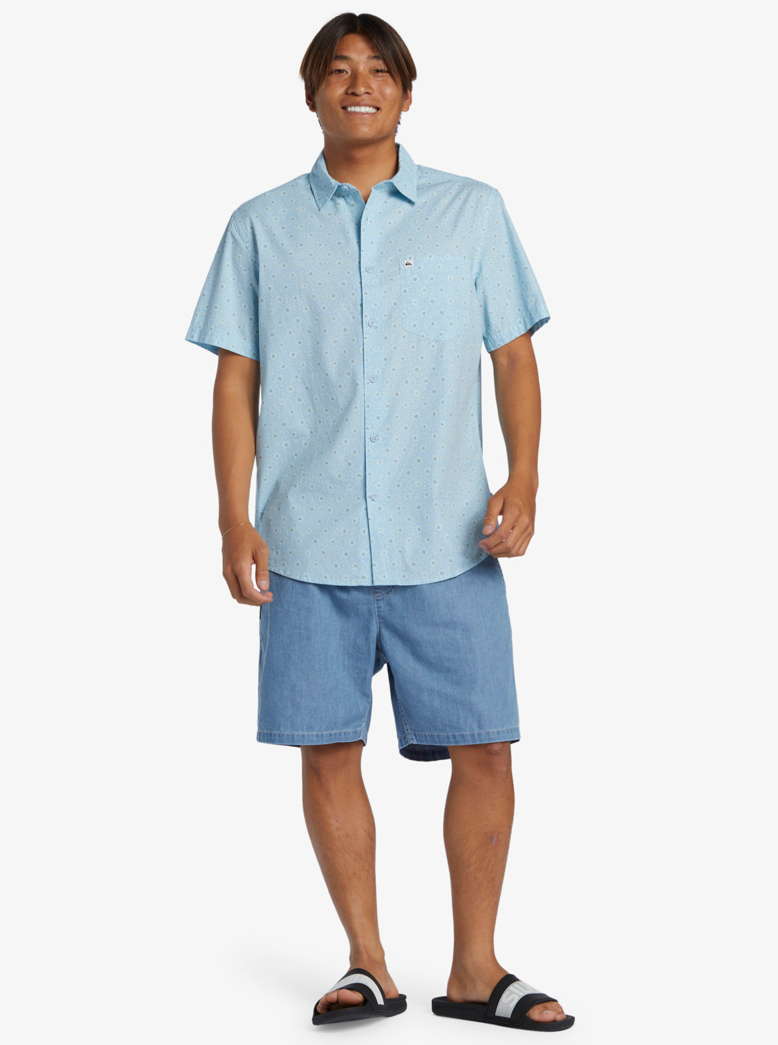 QUIKSILVER APERO ORGANIC CLASSIC SS AQYWT03314-BFT7 SHIRT SHORT SLEEVE (M)