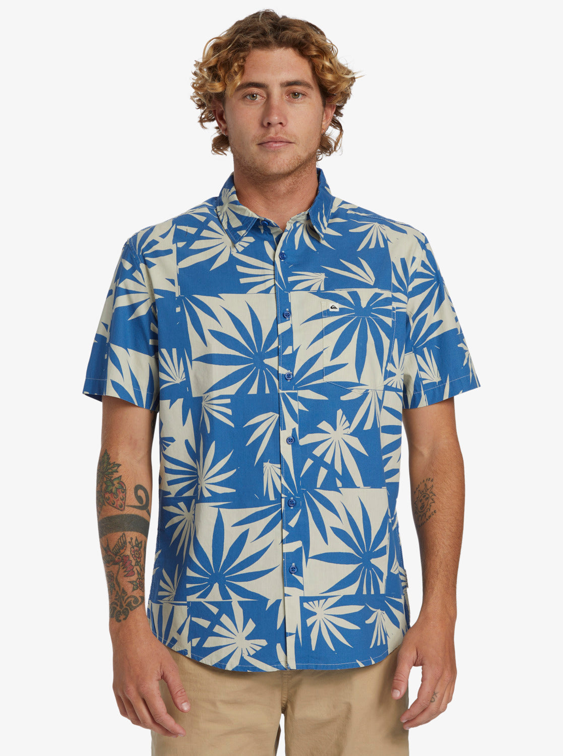 QUIKSILVER APERO ORGANIC CLASSIC SS AQYWT03314-BNJ7 SHIRT SHORT SLEEVE (M)