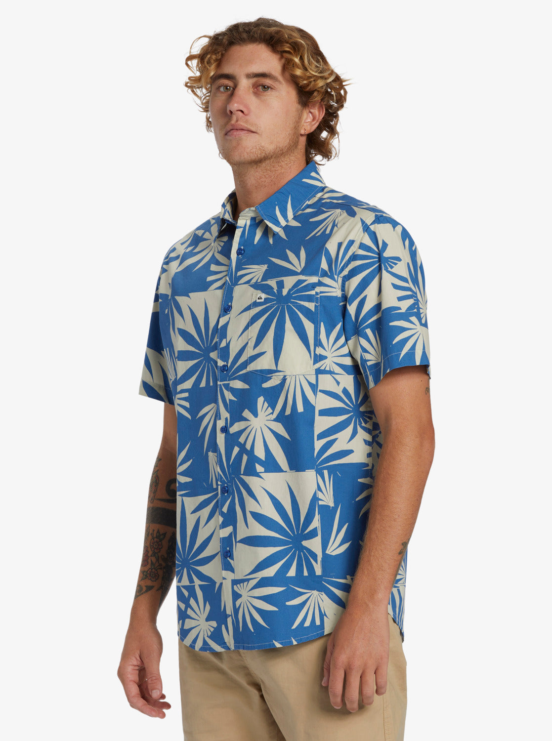 QUIKSILVER APERO ORGANIC CLASSIC SS AQYWT03314-BNJ7 SHIRT SHORT SLEEVE (M)