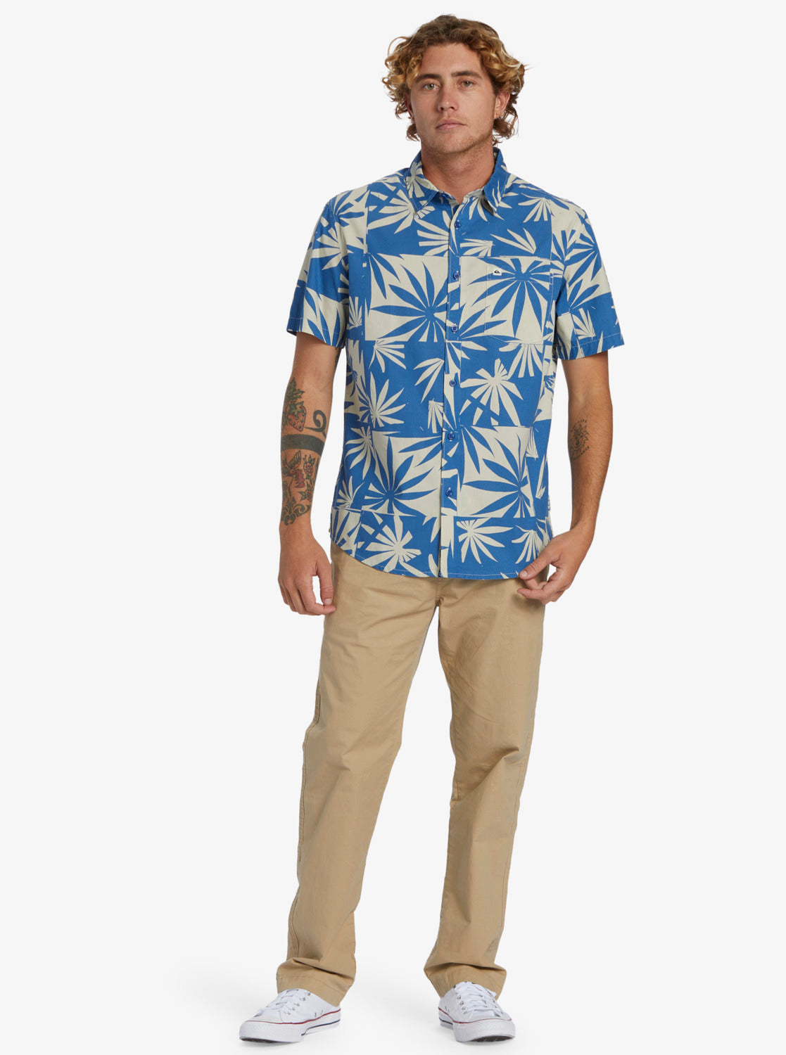 QUIKSILVER APERO ORGANIC CLASSIC SS AQYWT03314-BNJ7 SHIRT SHORT SLEEVE (M)