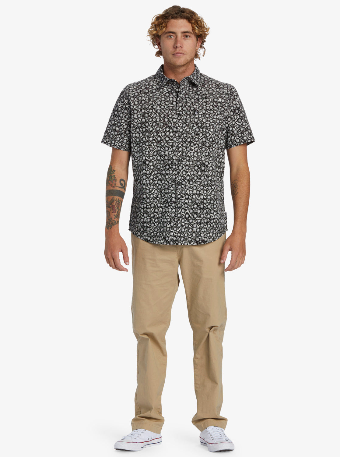 QUIKSILVER APERO ORGANIC CLASSIC SS  AQYWT03314-KVJ7 SHIRT SHORT SLEEVE (M)