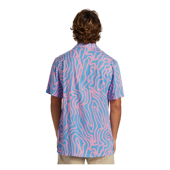 QUIKSILVER POOL PARTY CAS USS AQYWT03325-BNH6 SHIRT SHORT SLEEVE (M)