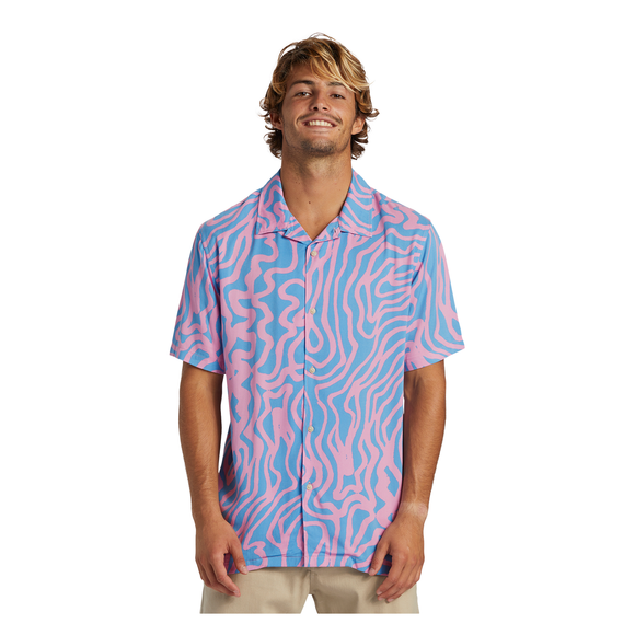 QUIKSILVER POOL PARTY CAS USS AQYWT03325-BNH6 SHIRT SHORT SLEEVE (M)