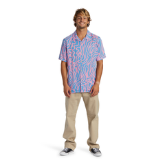 QUIKSILVER POOL PARTY CAS USS AQYWT03325-BNH6 SHIRT SHORT SLEEVE (M)