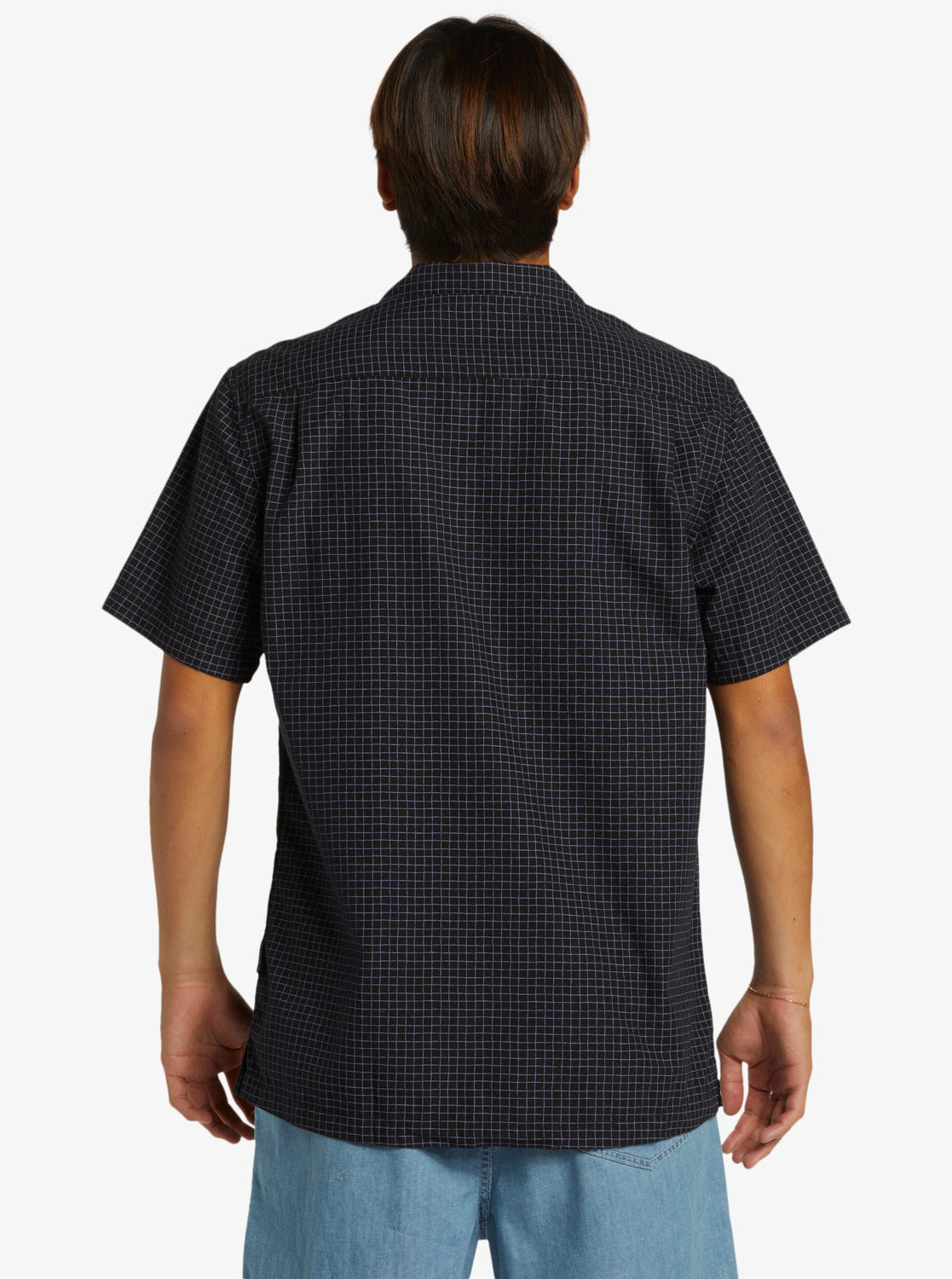 QUIKSILVER XY GRID CASUAL SS  AQYWT03348-KVJ7 SHIRT SHORT SLEEVE (M)