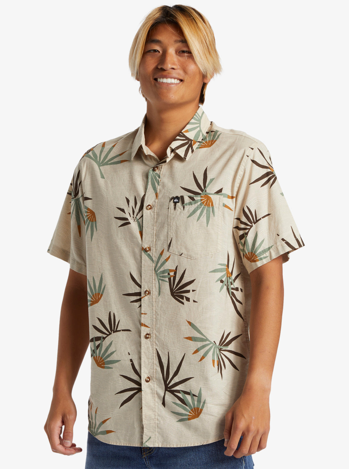 QUIKSILVER APEROCLASS SS AQYWT03381-TFH8 SHIRT SHORT SLEEVE (M)