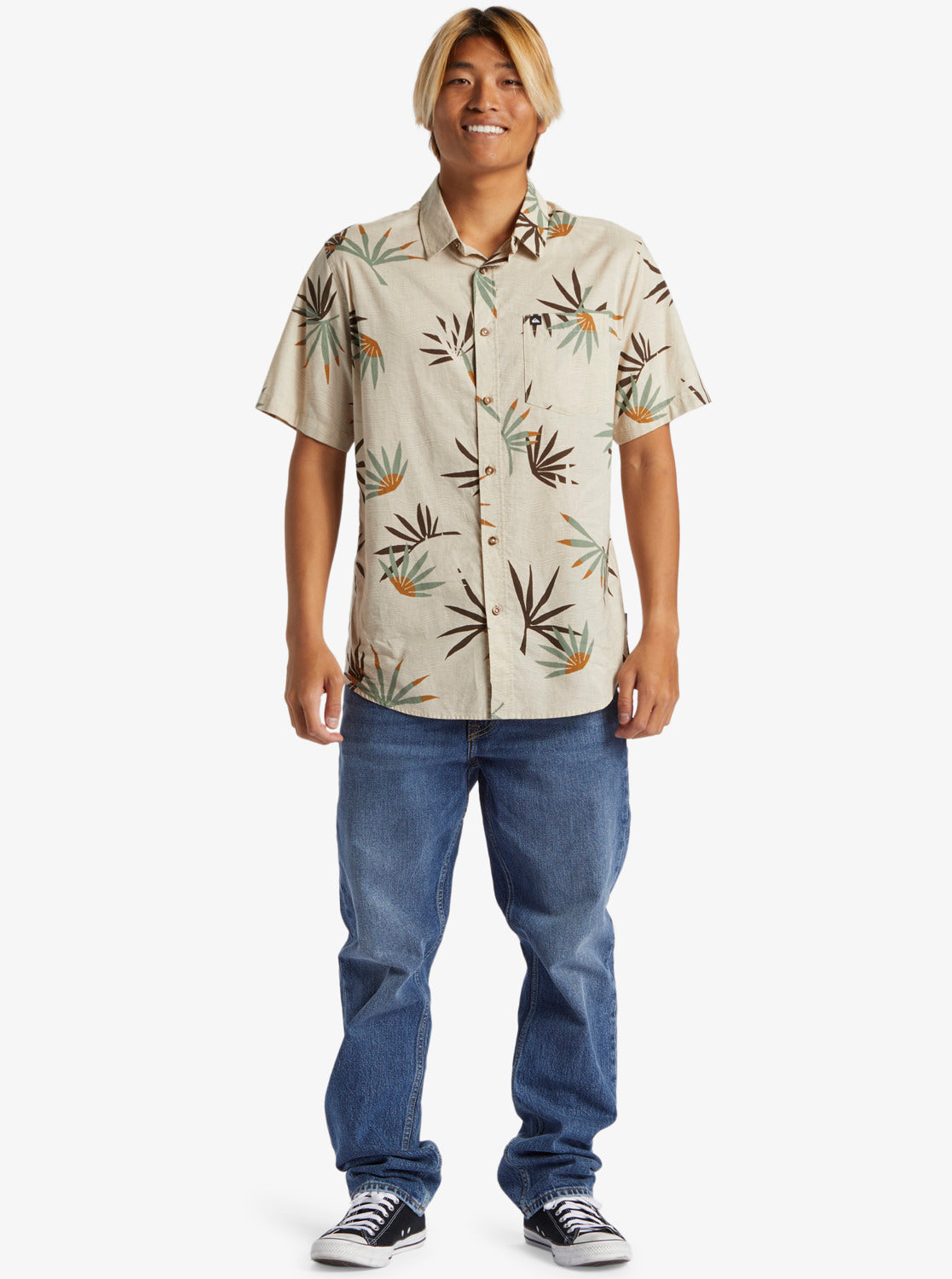 QUIKSILVER APEROCLASS SS AQYWT03381-TFH8 SHIRT SHORT SLEEVE (M)