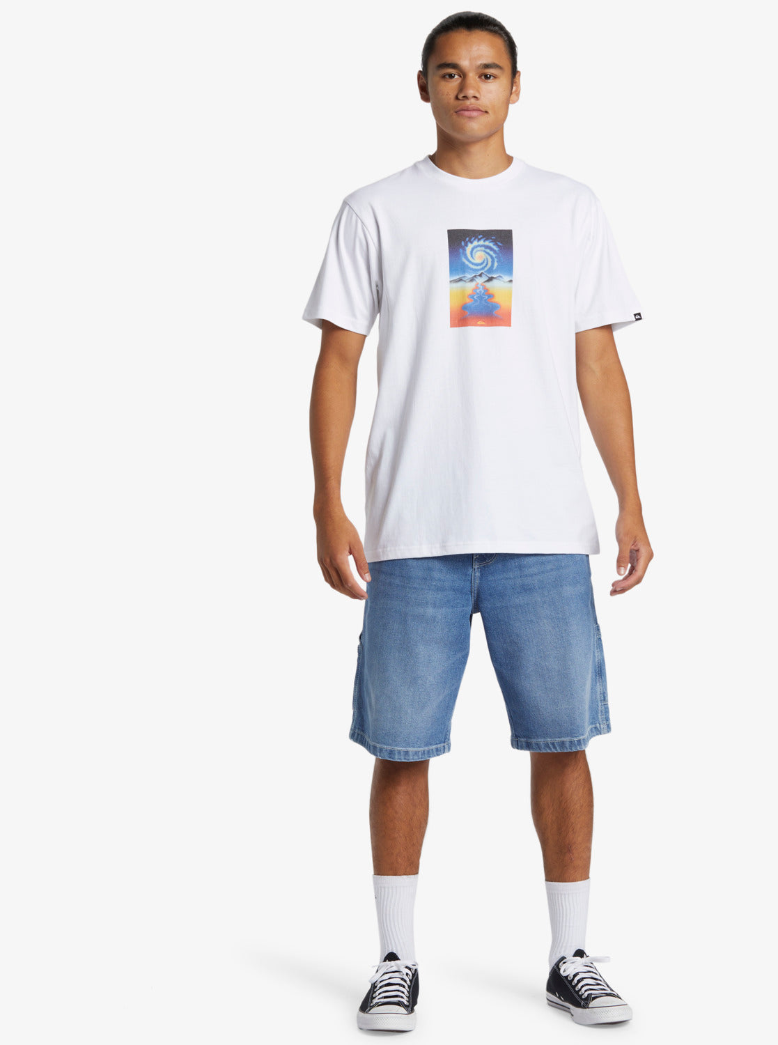 QUIKSILVER COSMICVIBRATION UQYZT05416-WBB0 T-SHIRT SHORT SLEEVE (M)
