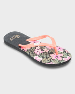 ROXY RG VIVA STMP II ARGL100283-BK6 FLIP FLOP (W)
