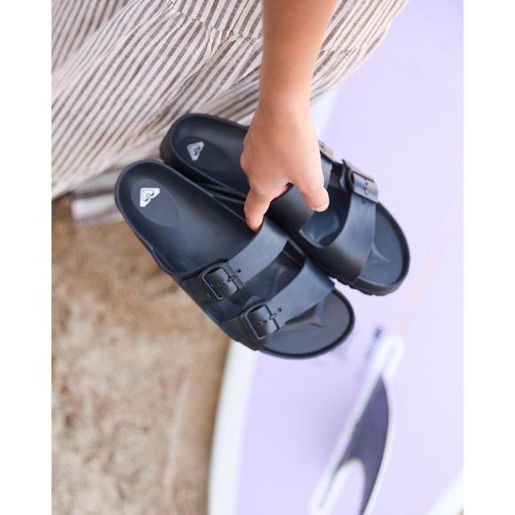 ROXY KATTIE ARJL101228-BLK SANDAL (W)