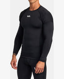 RVCA COMPRESSIONLS  KTTP BLK AVYKT00266-BLK COMPRESSION TOP LONG SLEEVE (M)-6