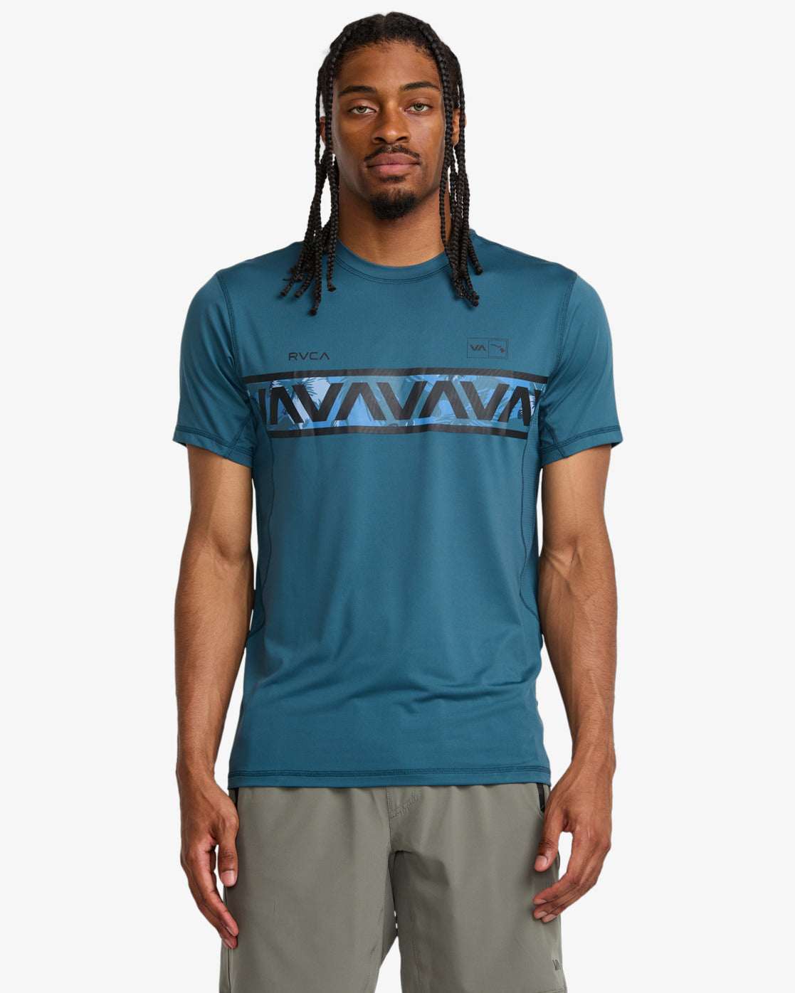 RVCA HAWAII VENT AVYKT00371-BRK0 T-SHIRT SHORT SLEEVE (M)