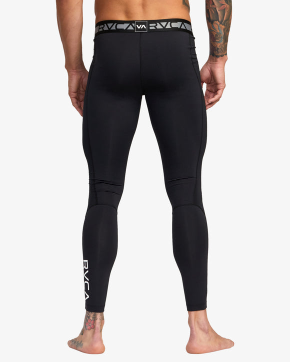 RVCA COMPRESSPANT  NDPT BLK AVYNP00191-BLK TIGHT FULL LENGTH TRAINING (M)