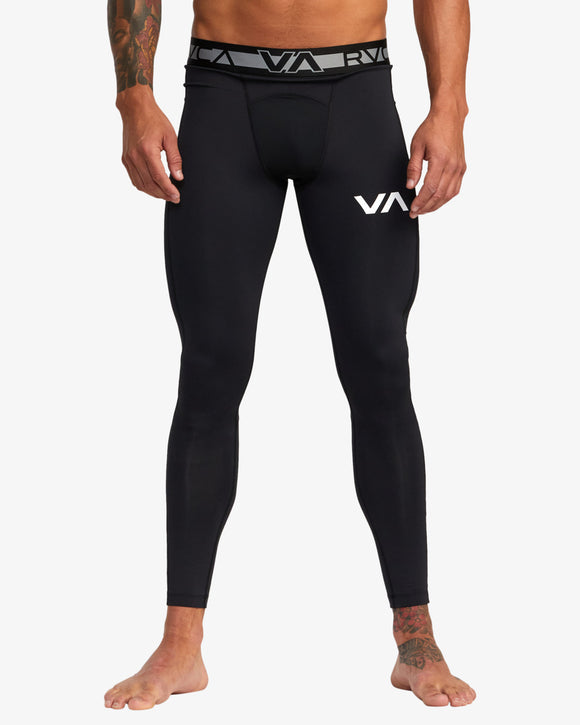 RVCA COMPRESSPANT  NDPT BLK AVYNP00191-BLK TIGHT FULL LENGTH TRAINING (M)