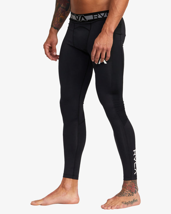 RVCA COMPRESSPANT  NDPT BLK AVYNP00191-BLK TIGHT FULL LENGTH TRAINING (M)