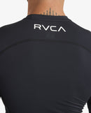 RVCA SPORT RASHGUARD  SFSH BLK AVYWR00135-BLK RASH GUARD LONG SLEEVE (M)-10