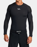 RVCA SPORT RASHGUARD  SFSH BLK AVYWR00135-BLK RASH GUARD LONG SLEEVE (M)-3