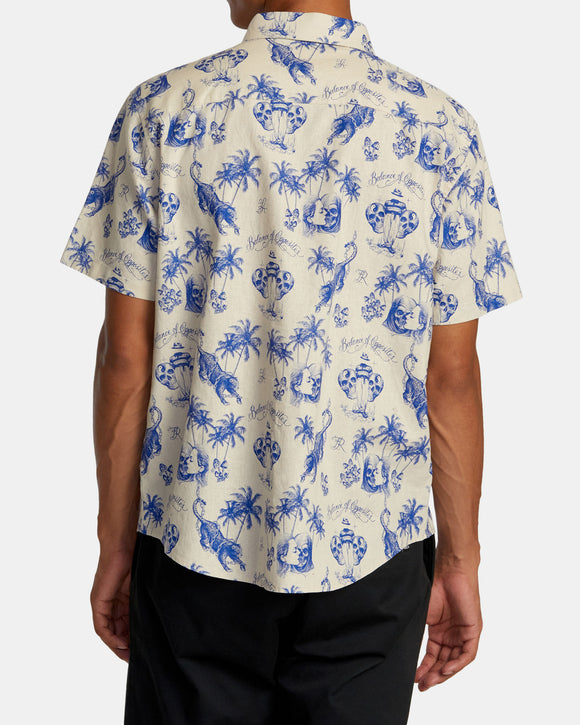 RVCA CHEFS KISS AVYWT00538-NAT SHIRT SHORT SLEEVE (M)